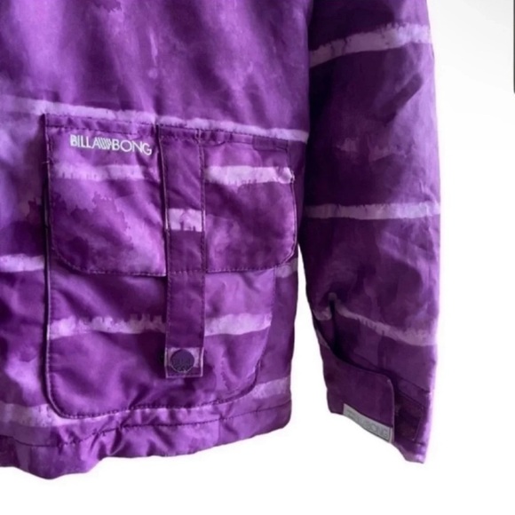 Billabong Womens Winter Jacket Purple Tie Dye Ski
Snowboard Waterproof Hooded - Picture 2 of 15